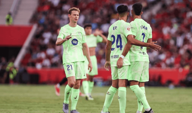 西甲-亚马尔传射拉菲尼亚破门巴萨3-0九人马洛卡迎开门红