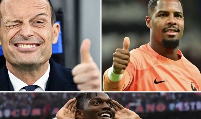 意甲媒体透露：阿莱格里已通知米兰俱乐部，下赛季将重用莱奥和迈尼昂